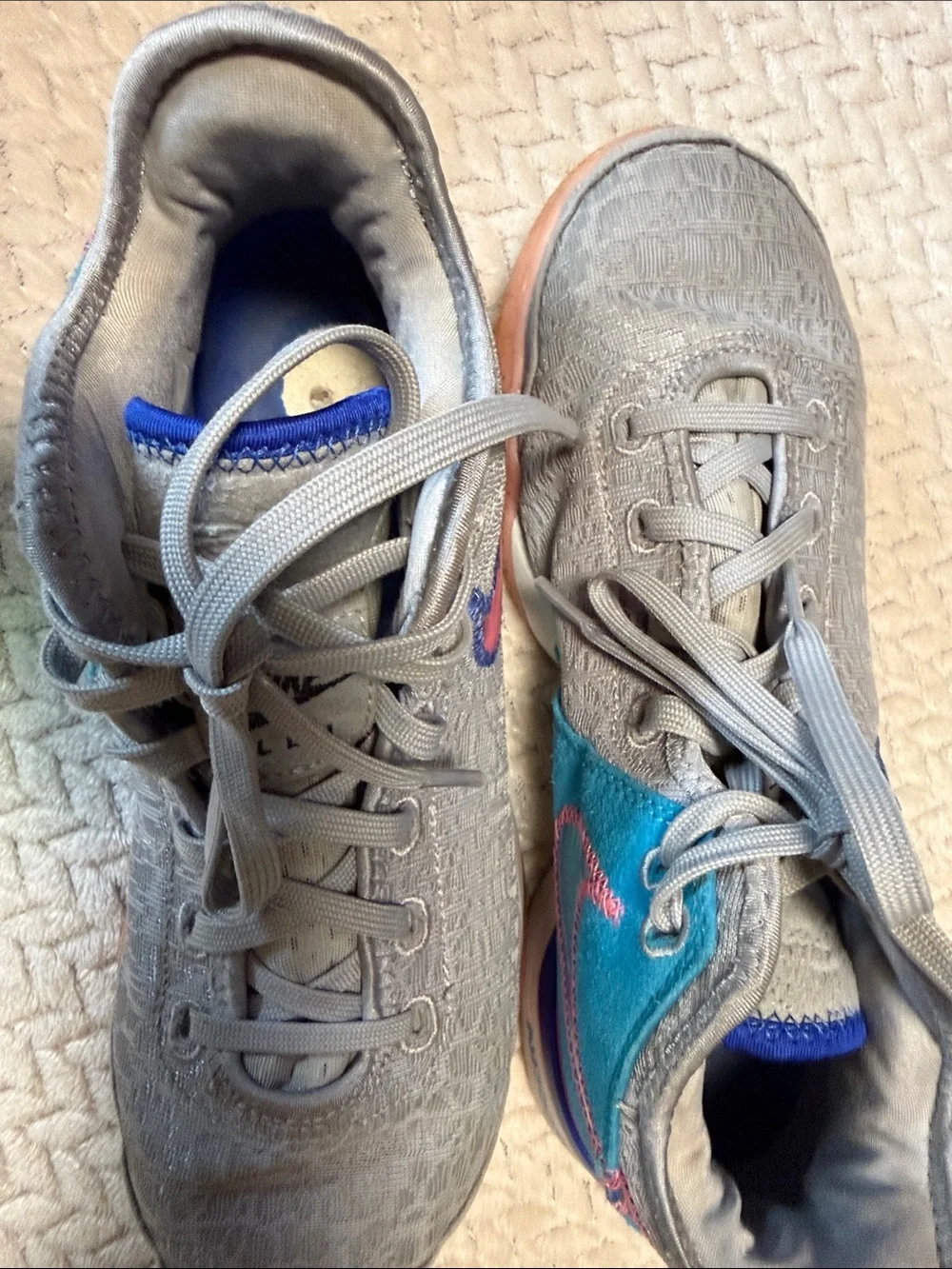 Nike Women’s Gray and Teal Athletic Shoes